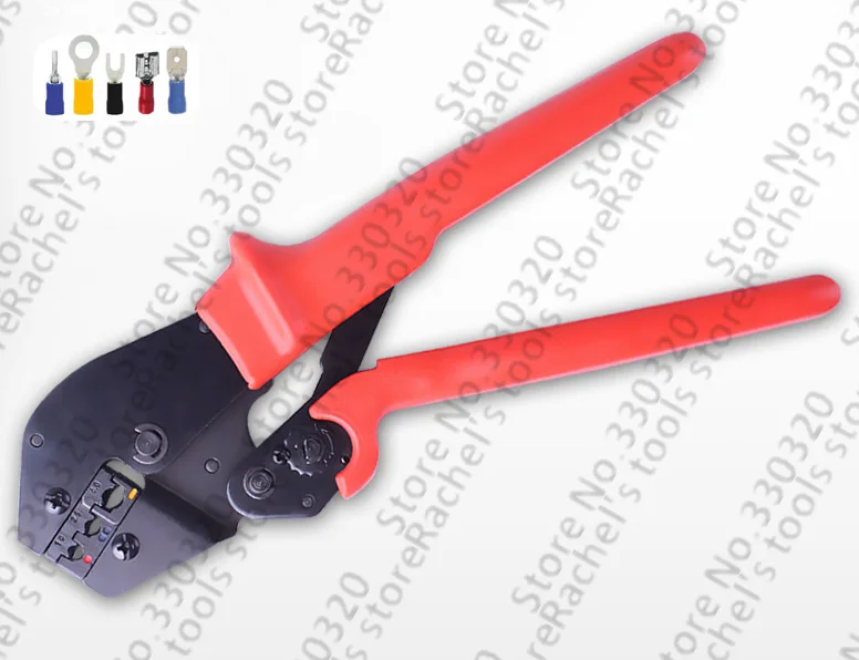 AP-056YJ Insulated terminal crimping pliers,pre-insulated cable links compression tool,crimping range 1-6mm2