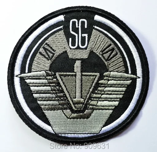 STAR GATE SG1 Main Team Prop Uniform Patch TV Series punk rockabilly Embroidered Iron On Patch