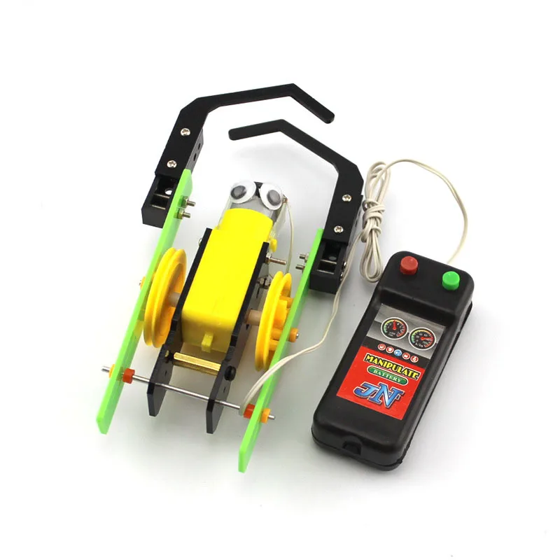 DIY Wire Control Climb Robot Handmade Toys Physical Science Experiment Teaching Resources For Kids Creative Toy Teaching Tool
