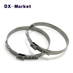 75.3mm-95mm , 304 Stainless Steel Single Ear Clamp Clips , SS304 Clamping Band Pipe Hoop Clamp ,C014