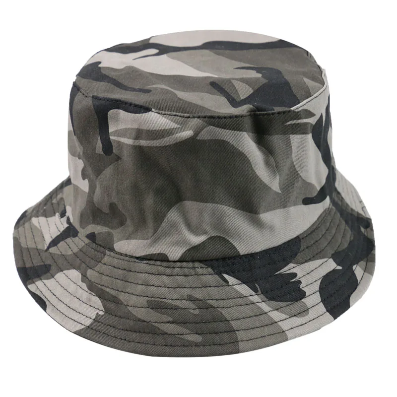 FOXMOTHER New Autumn Fashion Camo Gorras Casquette Army Green Camouflage Fishing Hats Bucket Caps Women Mens