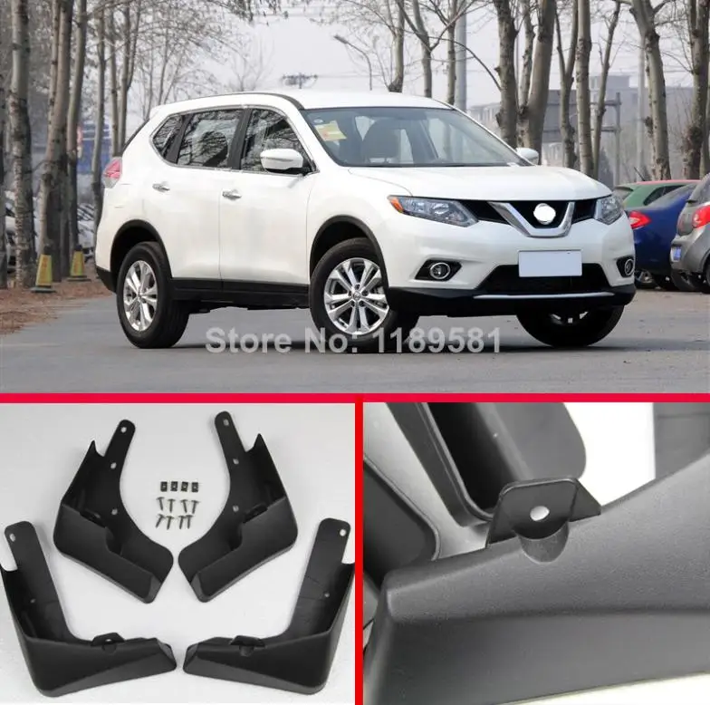 

For Nissan X-Trail Rogue 2014 2015 2016 Plastic Splash Guard Mud Flaps ! Car Accessories Stickers