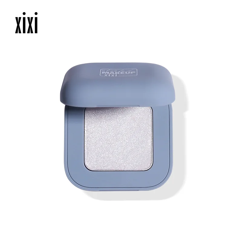 Xixi single color eyeshadow powder bright silver pink color highlighter cream waterproof long lasting shimmer eyeshadow AC098