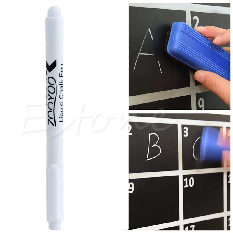 สีขาวของเหลวชอล์กปากกา/MARKER สำหรับ Windows Chalkboard กระดานดำใหม่