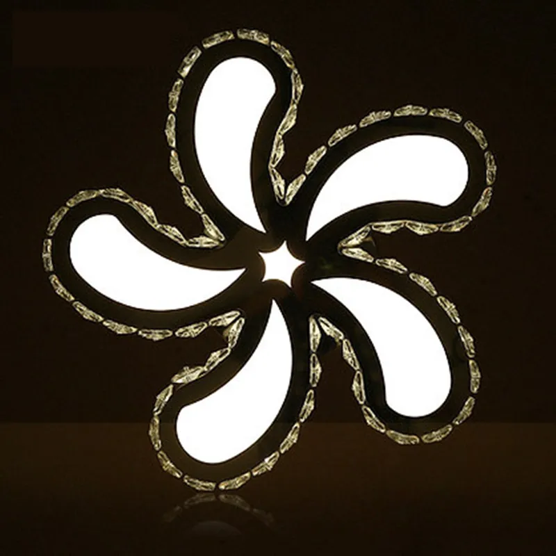 simple modern LED crystal lamp flower ceiling lamps warm living room bedroom study lighting ceiling light ZA923147