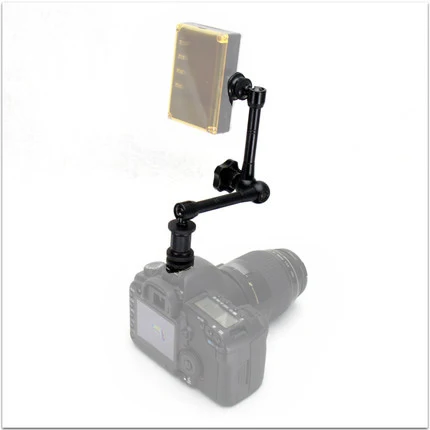 11 インチ調整可能な咬合マジックアーム + スーパークランプカニプライヤークリップ ForCamcorder 液晶モニター LED ライト DSLR カメラ