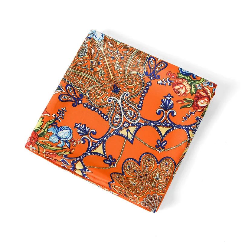 Pobing 100% Zijden Sjaal Vrouwen Vierkante Sjaals Wraps 2017 Bohemen Geometrische Bloemen Bandana Vrouwelijke Foulard Zijde Hijab Dame Bufandas