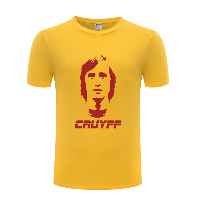 JOHAN CRUYFF Printed T Shirts Men Short Sleeve O Neck Cotton Man T-Shirt Cool Fitness Funny Streetwear Top Tee Fans Wear Summer