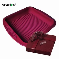 WALFOS Food Grade Non-Stick Silicone Layered Shape Rectangular Silicone Bread Pan Toast Bread Mold Cake Tray Mould  Baking Tools