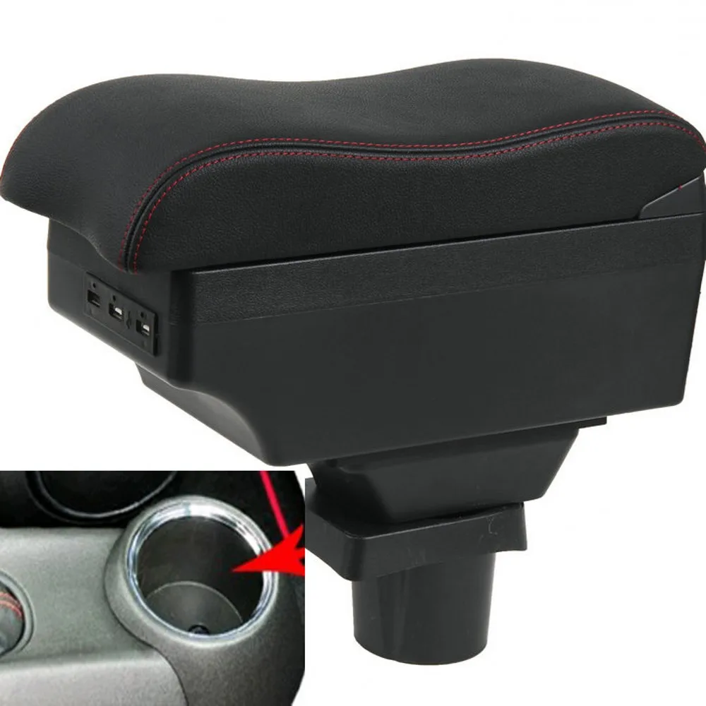 For Mini Cooper R50 R56 F56 F55 Armrest Box Car Center Console Storage Space Case Elbow Rest with Cup Holder USB Interface 