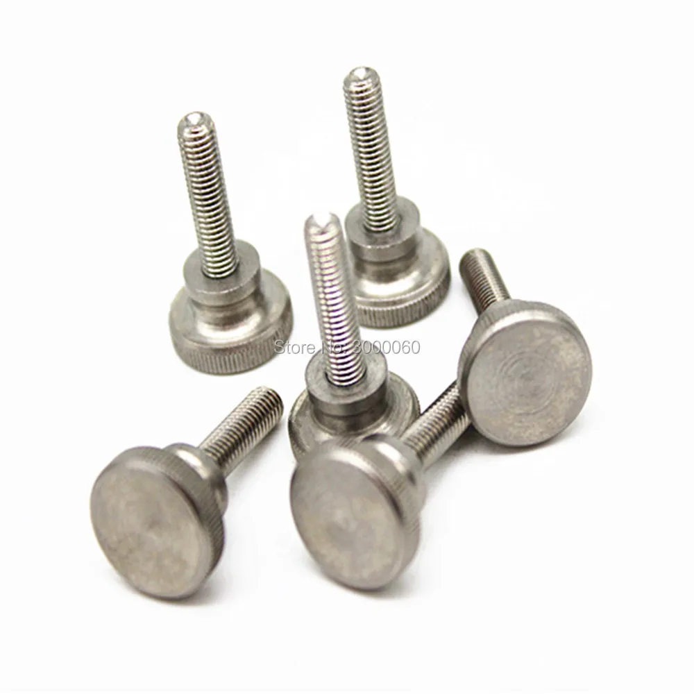 M3 M4 M5 M6 Stainless Steel Knurled Head Handle Thumb Screws 30pcs/lot