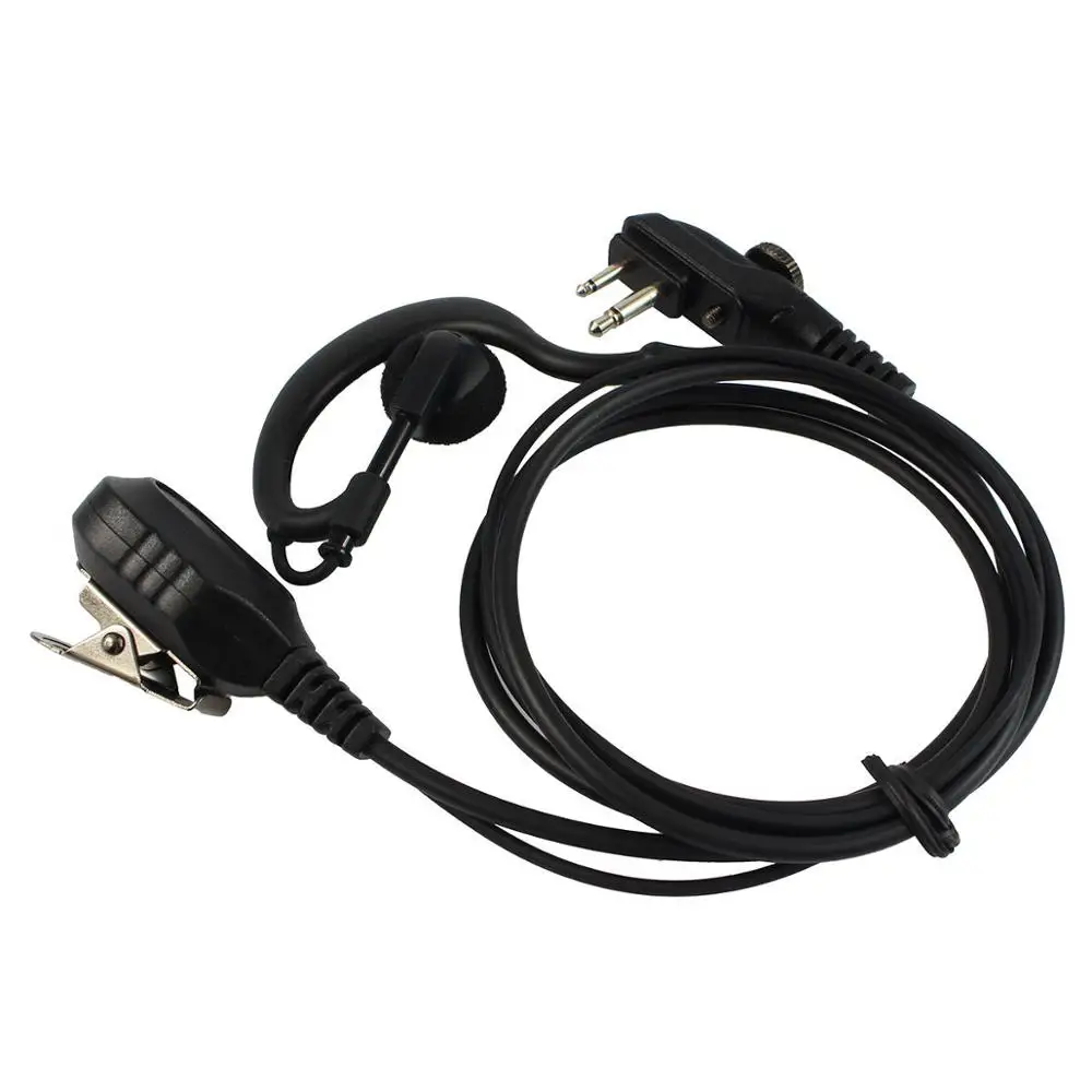 Black C-type radio Earpiece PTT MIC for Hytera HYT TC-700 TC-610 TC-510 TC585