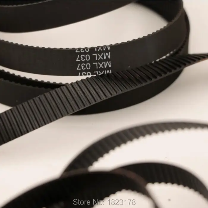 High Quality 50meters/LOT MXL timing belt Pitch=2.032 open rubber belt width 9.4mm=037