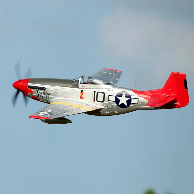 FMS RC Airplane Plane 1450MM 1.4M P51 P-51D Mustang V8 Red Tail 6CH 4S with Reflelx Gyro PNP Model Hobby Aircraft Warbird Avion