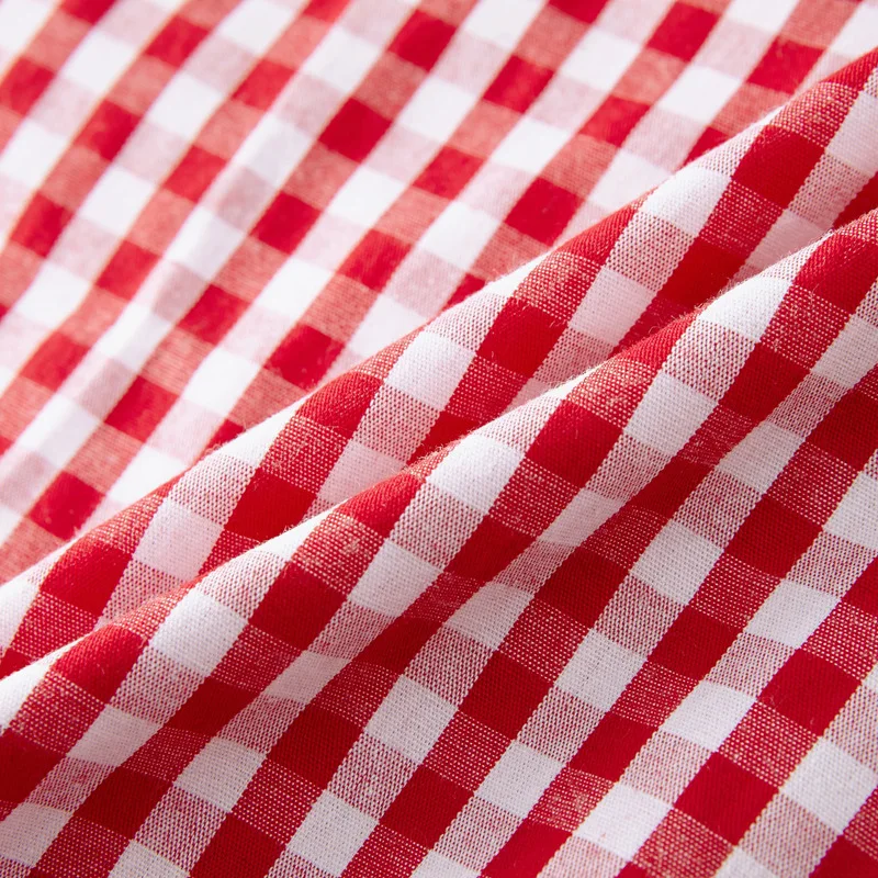 Girl\'s Plaid Shirts Cotton Long Sleeve Doll Collar Princess Shirt Children\'s Clothing Toddler Casual Tops Baby Girl Clothes