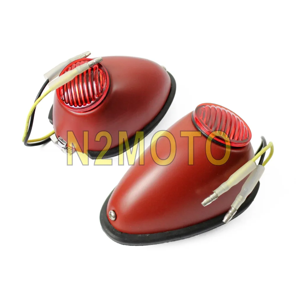 2 Pcs Motorcycle Taillights Sidecar Light Right Side Indicator for Zundapp DB DS DBK KS KS750 K750 BMW R12 R75 R51 R61 R66 BW40