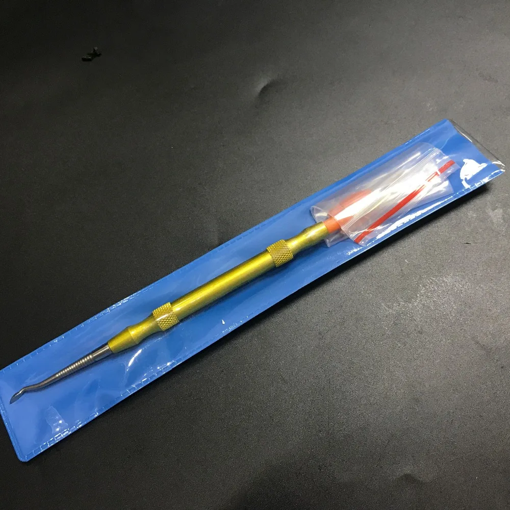 1PC Golden Denture Ceramic Porcelain Sculpturing Knife Spatula Blade Dental Tool
