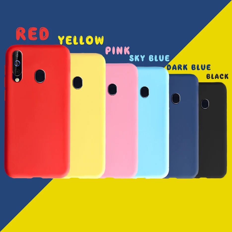 Back Cover For Samsung Galaxy A60 Soft Slim Candy Color Phone Case For Samsung A60 A 60 2019 A606 A606F Full Protection Case Coque Bumper 6.3 \'\'