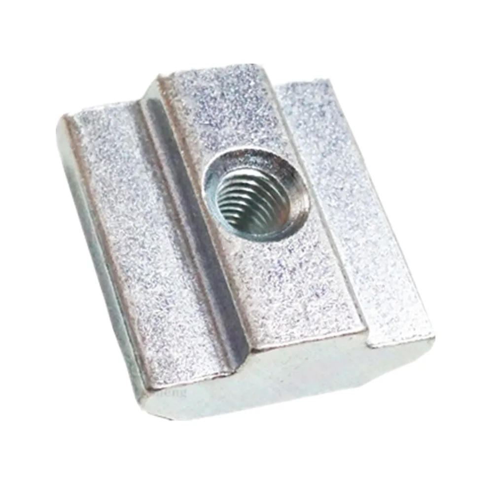 DuoWeiSi 50pcs/lot for European standard profile T-type slider nut 30 type square nut M4 M5 M6 M8