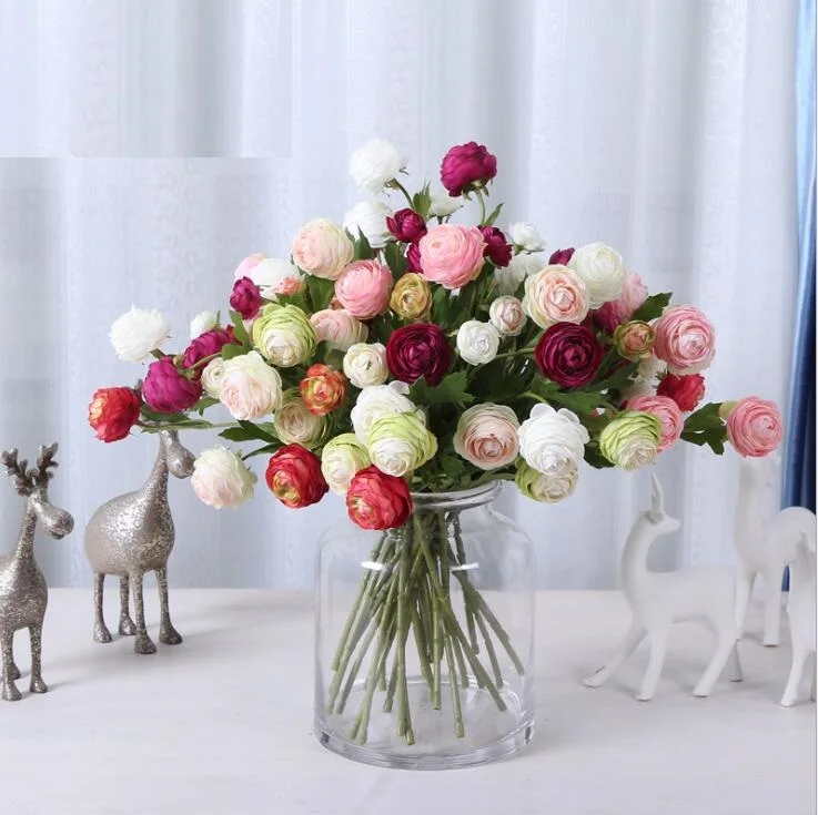 

High-grade artificial flowers simulation plants suit flower bunch six colors to choose bright in colour SF0211