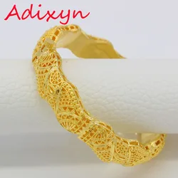 Dubai Bangles For Women/Girls 24k Gold Color/Copper Bangles&Bracelet African/Arab/Kenya/Middle Easter Party Gifts