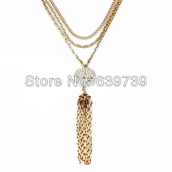 Bulk Price Antique God Long Tassels Mommy Necklace