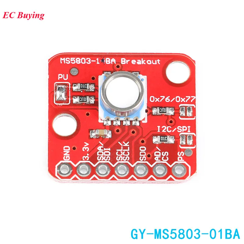 MS5803 MS5803-01BA Sensor Module Waterproof High Precision Fluid Liquid Gas Pressure Temperature Sensors IIC I2C/SPI MS5803 01BA