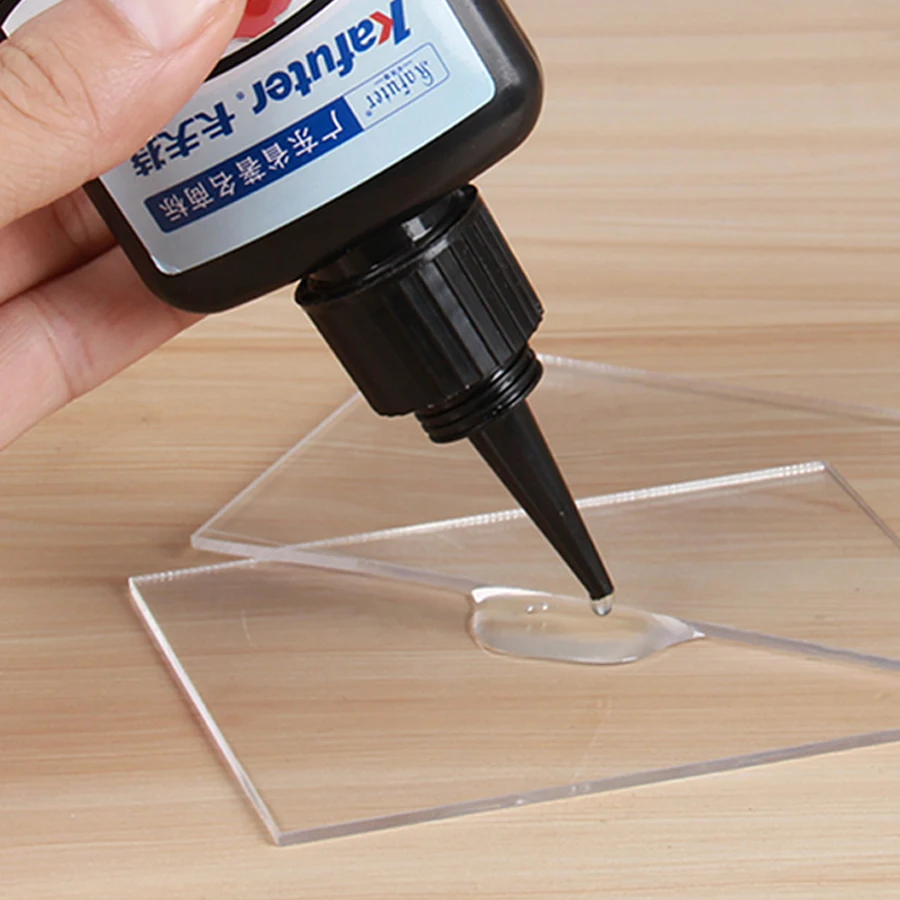 100% Genuine 50g kafuter K-303 UV glue for PMMA acrylic adhesive bonding transparent plastic PVC ABS metal