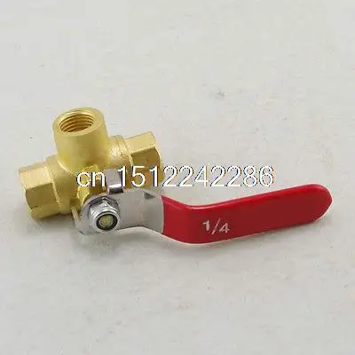 

Female Full Ports Brass Ball Valve Three Way 1/4 In BSPP Connection