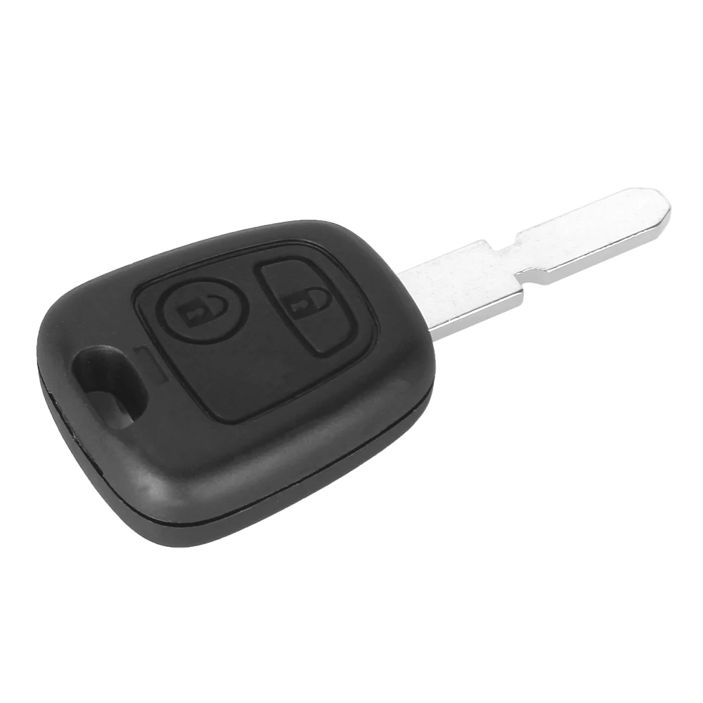 KEYYOU Replacement Remote Key Shell Case Fob 2 Button For Peugeot 406 407 307107 205 206 207 Auto Car Key Cover Uncut Blade