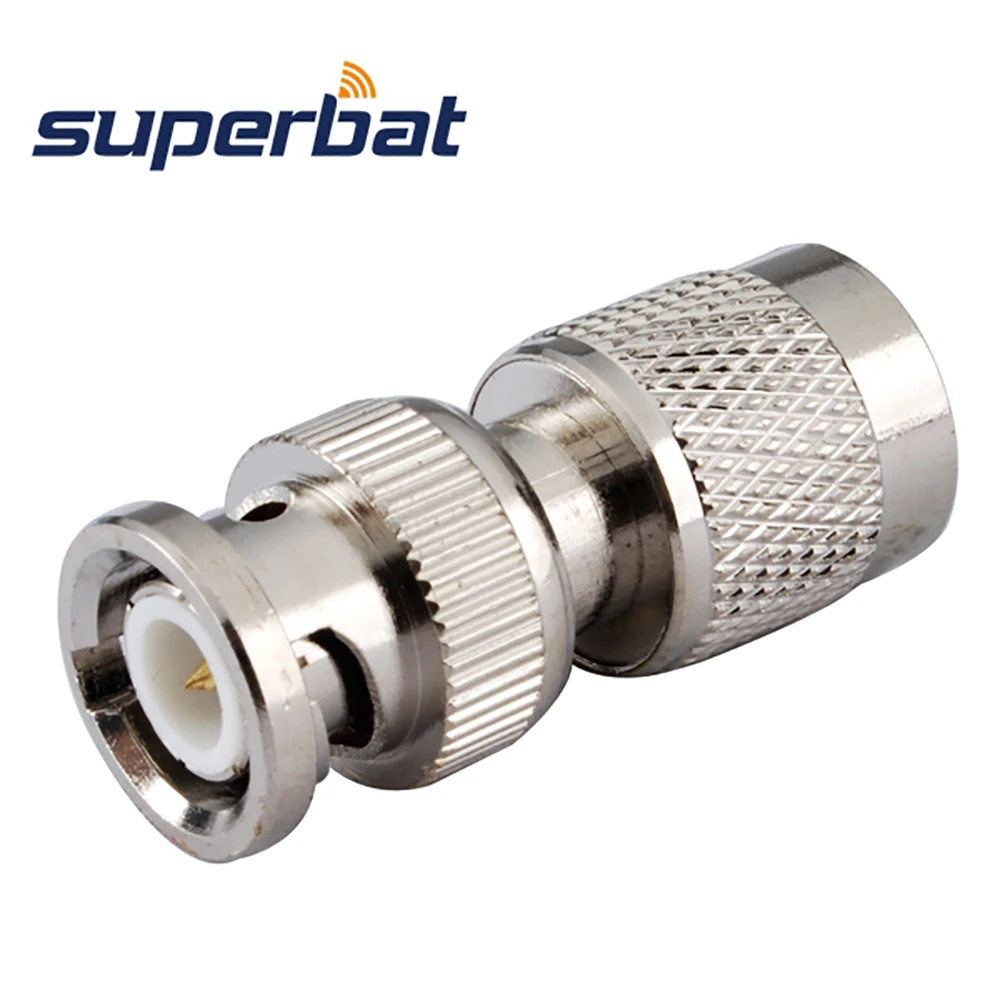 Superbat 5 stks 50 ohm BNC-TNC Adapter BNC Plug naar TNC Mannelijke Rechte RF Coaxiale Connector