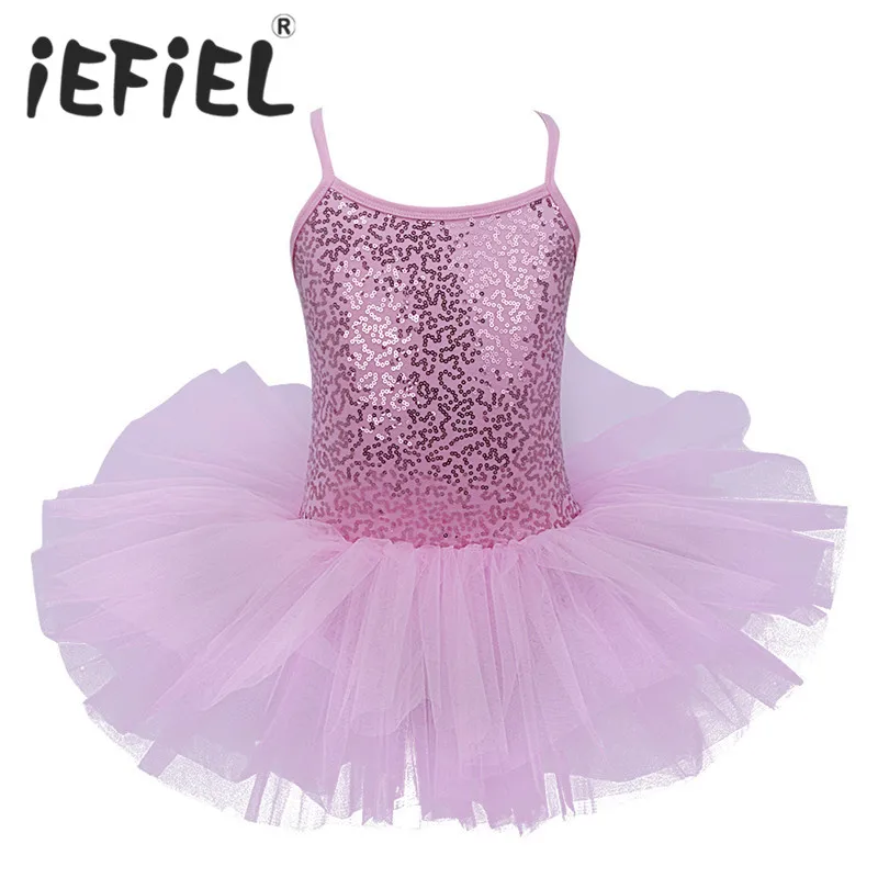 IEFiEL Ragazze Dei Capretti di Balletto Del Vestito Del Bambino Bambini Cosplay Tutu Vestito Dal Fiore di Tulle Dancewear Abbigliamento Ballerina