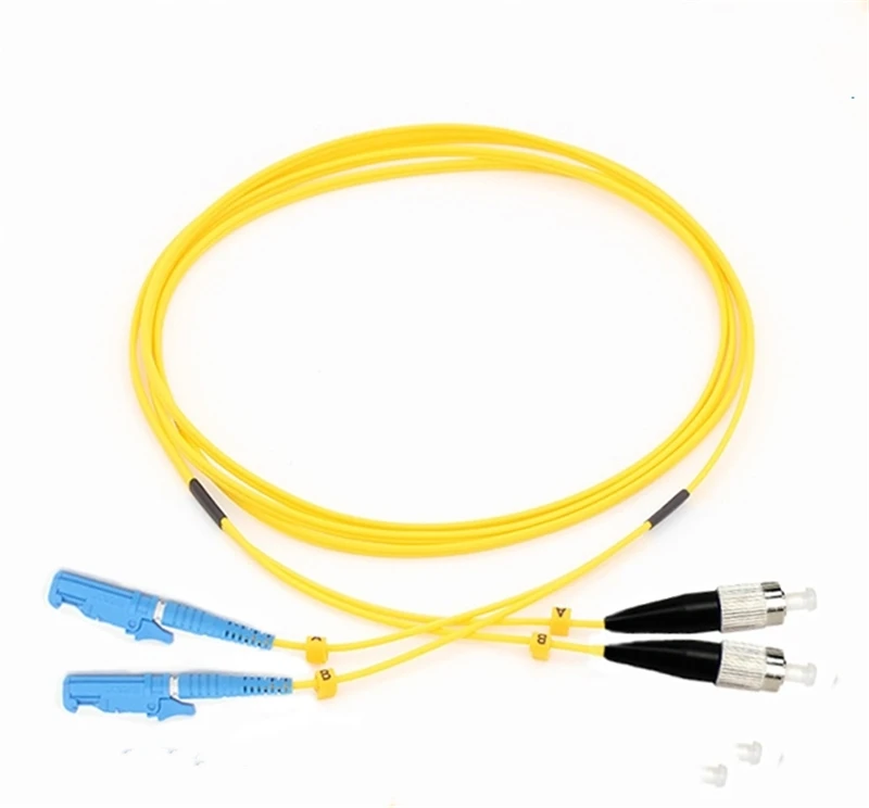 3M E2000 fiber patch cords SM Duplex E2000/UPC-E2000/APC LC ST SC FC DX Singlemode OS1 OS2 9/125um yellow free shipping 10pcs