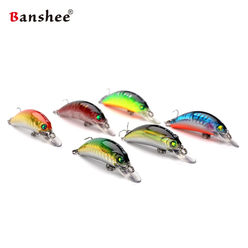 6pcs/lot Fishing lure GO-CM001 Small Crankbait wobbler isca Artificial hard bait pesca tackle floating freshwater perch 4.7g 8#