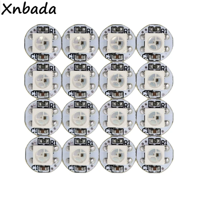 20 ~ 1000 sztuk WS2812B WS2812 4-pinowy pasek chipowy Led i radiator DC5V 5050SMD RGB WS2811 IC wbudowany