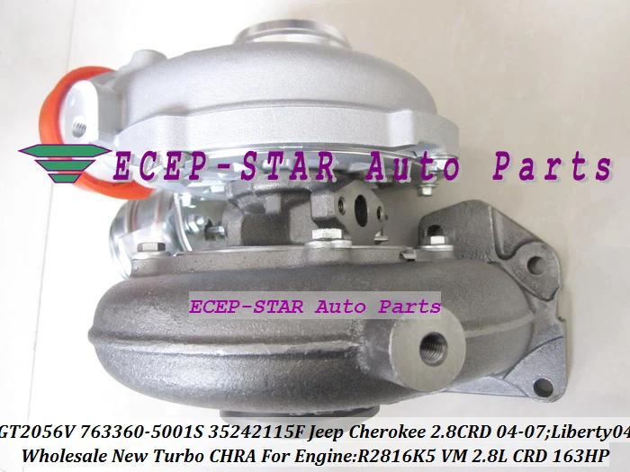 

xia Turbo GT2056V 763360 757246 757246-0001 35242112G 35242115F для Jeep Cherokee CRD 2004-07 Liberty 2004 R2816K5 VM 2.8L