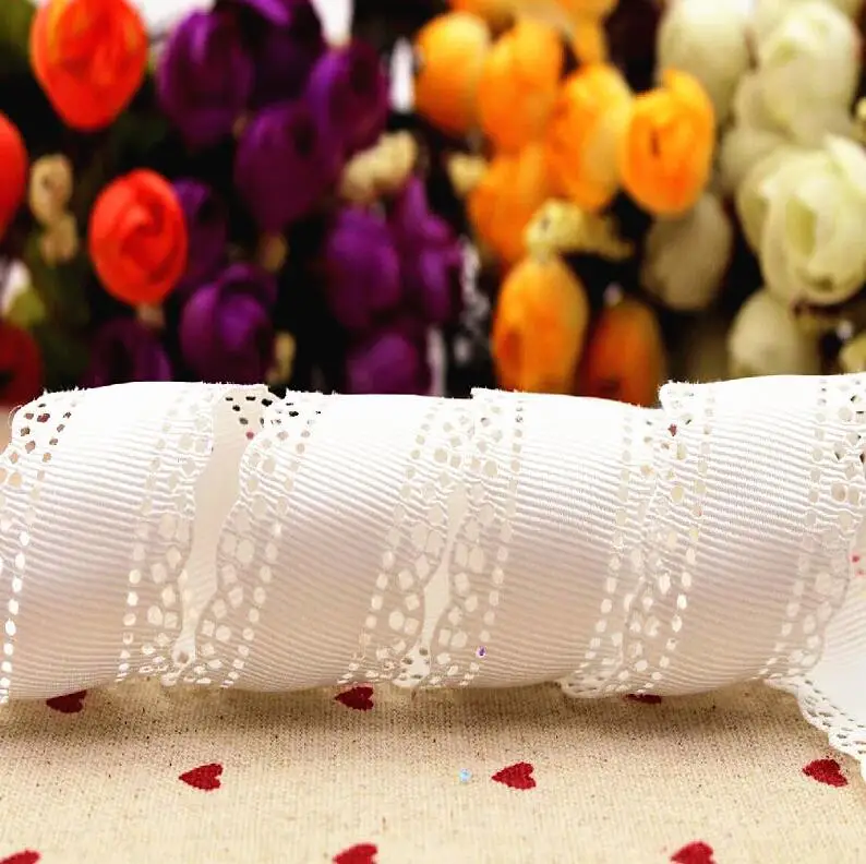 10 yards 30mm lace ribbon DIY handmade materials headdress bow hair clothing materials grosgrain