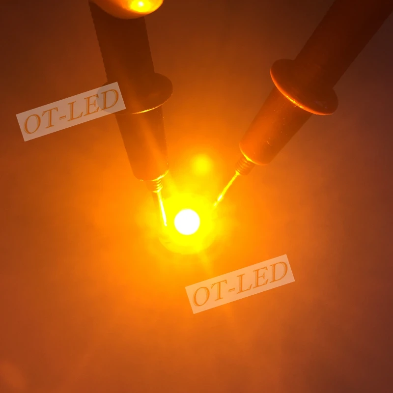 10pcs 3W Amber Orange Yellow LED XR-E Q5 7090 Original Chip High Power LED Diode Emitter Beads DIY Car Light Fishing lights