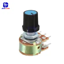 5 Pack Rotary Potentiometers 1K to 500K Ohm #2