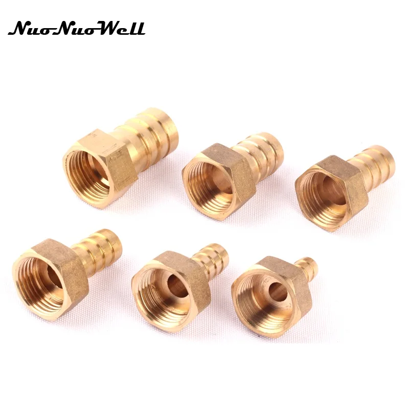 

1pcs NuoNuoWell Brass 1/2" Nut and Tail Tap Adapter Garden Irrigation Watering Pipe Fittings Connector Water Time Accessory