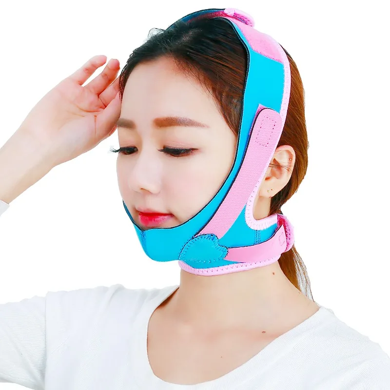 

Powerful Face Mask Face-lift Artifact V Face Face-lift Bandage To The Law Make-up Double Jaw Biting Correction Sale