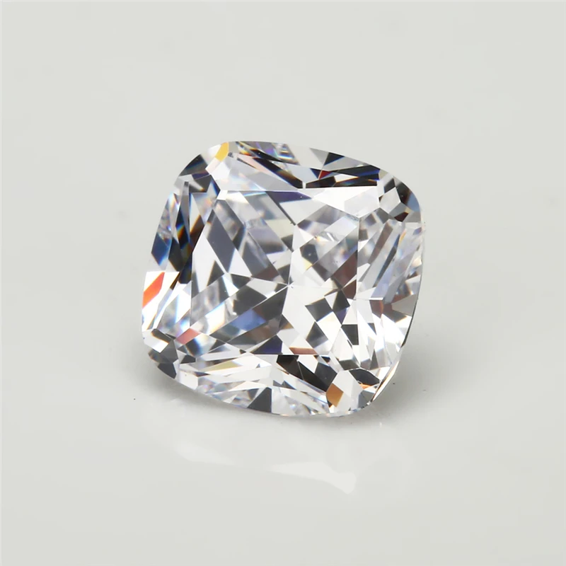 Größe: 3 x 3 mm ~ 12 x 12 mm, Kissenschliff, lose CZ-Steine, AAAAA, weißer Zirkonia, synthetischer Edelstein für die Schmuckherstellung – Detail 2