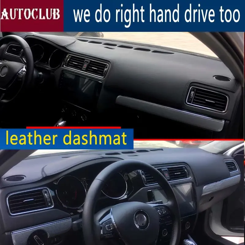 

For Vw Volkswagen Jetta MK6 2011-2018 Leather Dashmat Dashboard Cover Car Pad Dash Mat SunShade Carpet Cover Car 2012 2013 2014