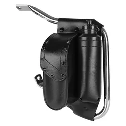 Motorcycle Saddlebag Guard Bag Water Bottle Holder For Harley Touring Road King Street Electra Glide FLHR FLTR FLHT Black