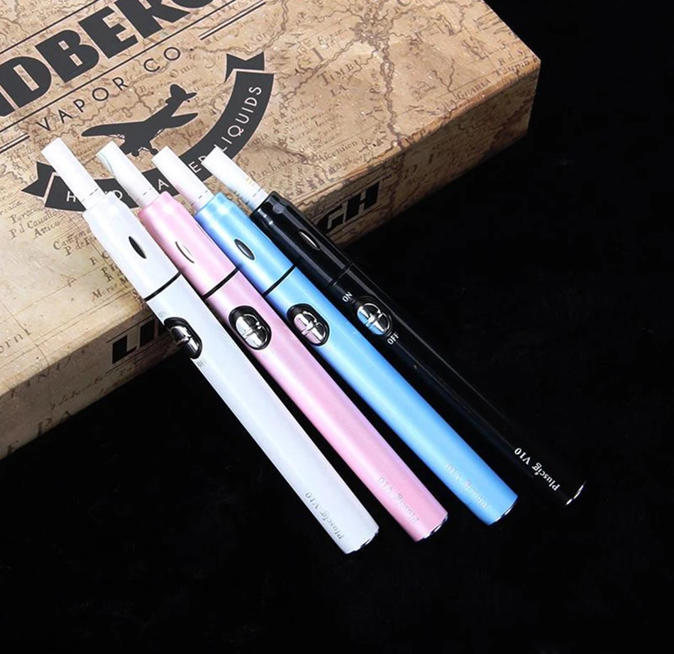 Vendita calda originale Pluscig V10 Vape Pen heat not burn vaporizzatore con kit vape 900mah compatibile per stick iqo stick IQOC