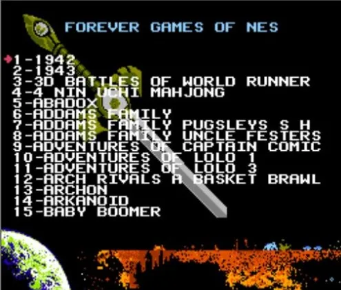 FOREVER GAMES 60Pins 8 bit Game Cartridge 405 in1 with bettery save high quality