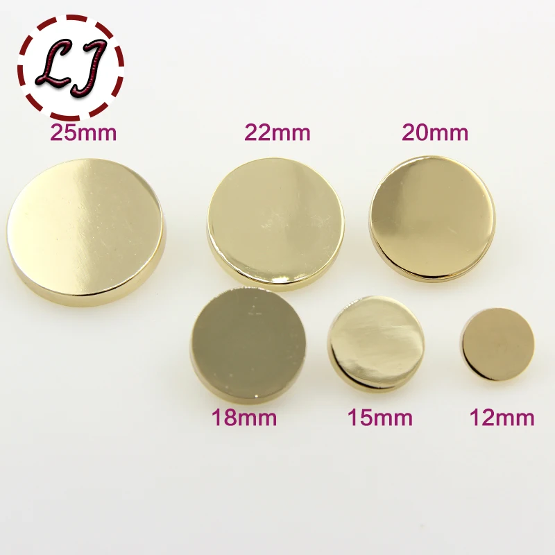 Hot sale 10pcs/lot new fashion decorative buttons high quality plane gold buttons for men shirt suit overcot sewing accessories