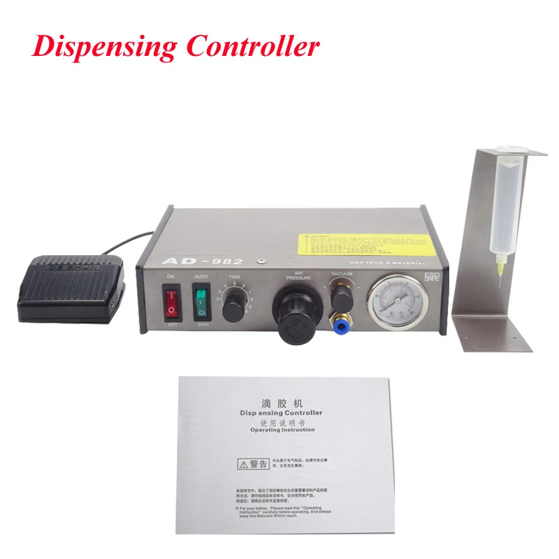 Semi-Auto Glue Dispenser PCB Solder Paste Liquid Controller Dropper Fluid Glue Splitter Tools Machine Electric Dispenser Machine