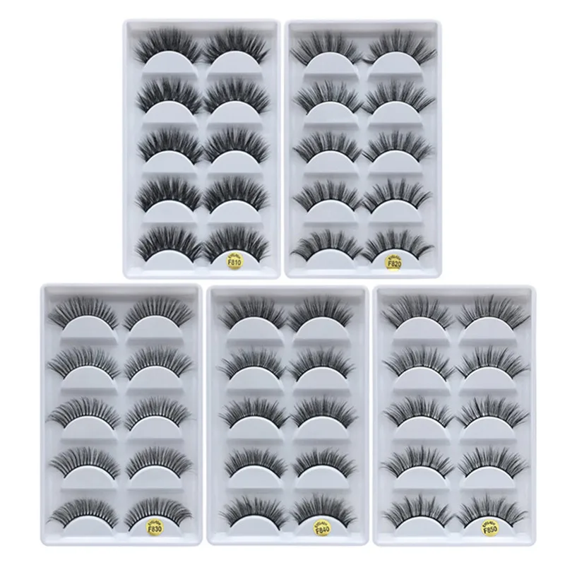 Vip momo 5 คู่ขนตาปลอมธรรมชาติยาวขนตาปลอม 3d mink lashes 1 กล่อง extension eyelash แต่งหน้า faux ขนตา