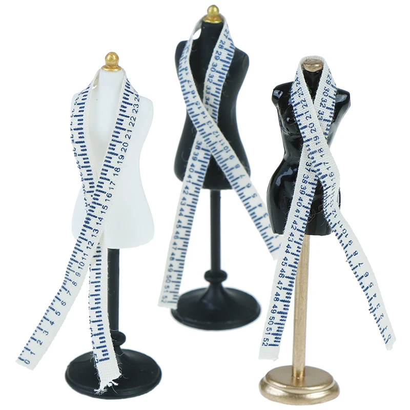 1/12 accessori per case delle bambole in miniatura Mini abiti abiti manichino righello Set simulazione abito forma modello giocattoli per arredamento casa delle bambole